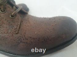Mens Frye Brown Leather Boots Distressed Look Hand Made In Mexico UK 8.5 US 9.5