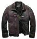 Mens Terminator Vintage Distressed Brown Motorcycle Biker Real Leather Jacket