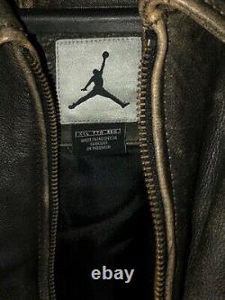 Michael Jordan Distressed Leather MJ-23 Leather Jacket 2XL