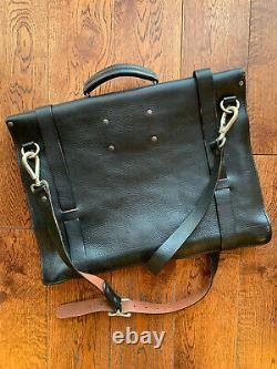 NEW RRL Ralph Lauren Vintage Distressed Leather Briefcase