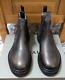 New Men's Allsaints Dark Brown Distressed Leather Chunky Chelsea Boots Size 9 43