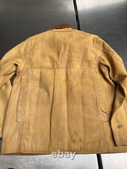 New Ralph Lauren Mens L 46in American Heavy Distressed Canvas Shooting Jacket