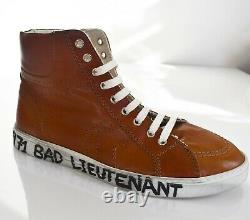 New SAINT LAURENT Paris Brown 1971 BAD LIEUTENANT MID-Top Sneaker EUR-42 US-9