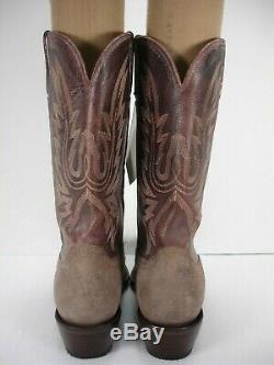 Nwt Charlie 1 Horse Lucchese Distressed Leather Suede Cowboy Boots Men's 12 D