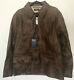 Nwt Polo Ralph Lauren Distressed Leather Jacket Brown Size L $1595 Msrp