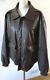 Orvis Vintage Leather Jacket Brown Mens Xl Fly Fishing Distressed Lined Extra L
