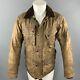 Polo Ralph Lauren Size S Brown Coated Cotton Patch Pocket Jacket