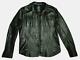 Pearly King Dark Brown Creased Leather Shirt Jacket Distressed- Size Xxl
