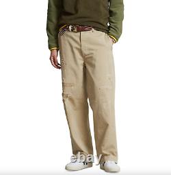 Polo Ralph Lauren Burroughs Big Chino Wide Trousers Pants Distressed 31 x 30