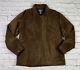 Polo Ralph Lauren Large Brown Leather Jacket Rrl Vtg Soft Suede Distressed Coat