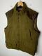 Polo Ralph Lauren Large Green Brown Hunting Jacket Vest Rrl Rugby Tweed Leather