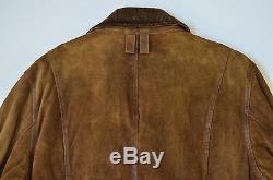 Polo Ralph Lauren Men's Bleecker Distressed Waxed Leather Heavy Jacket Coat XL