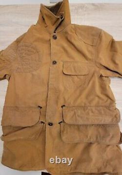 Polo Ralph Lauren Men's Bleecker Distressed Waxed Leather Jacket Coat Size M