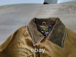 Polo Ralph Lauren Men's Bleecker Distressed Waxed Leather Jacket Coat Size M
