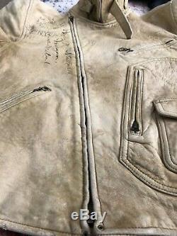 Polo Ralph Lauren NYC Medium Leather Jacket RRL VTG Distressed Motorcycle Biker