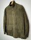 Polo Ralph Lauren Xl Brown Green Suede Leather Jacket Rrl Vtg Hunting Coat Rugby