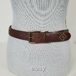 RALPH LAUREN COLLECTION 30 Distressed Stud Studded Leather Western Belt RRL Look