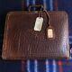 Rare Vintage 1940s Distressed Pigskin Leather Macbook Pro Briefcase Bag R$898