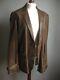 Reiss Real Leather Jacket 38 40 Distressed Blazer Soft Mens Military Western
