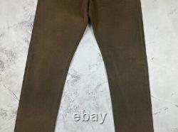 RRL Ralph Lauren Distressed Brown Slim Fit Denim Jeans W30 L35 BNWT NEW
