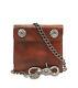 Rrl Ralph Lauren Distressed Leather Biker Chain Brown Ryder Wallet New Sold Out