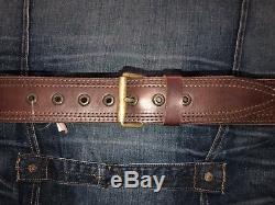 RRL Ralph Lauren Double RL Made In USA Leather Belt 32 2008 Collection