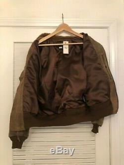 RRL Ralph Lauren LE Distressed Shearling roughout Leather Jacket NWT XL