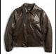 Rrl Ralph Lauren Large Morrow Distressed Brown Leather Jacket Cowboy Vtg Polo Rl