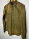 Rrl Ralph Lauren Small Western Shirt Polo Rodeo Concho Distressed Brown Green