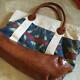 Rugby By Ralph Lauren Tote Bag Canvas Cotton /aged Leather With Tag Distress Auth