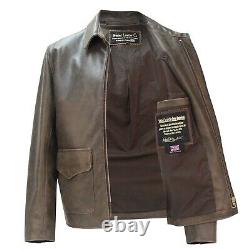 Raiders of Lost Ark Leather Jacket in Pre Distressed Hide (Original Maker)