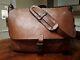 Ralph Lauren Rrl Vintage Distressed Made In Italy Leather Mailbag Bag Nwt