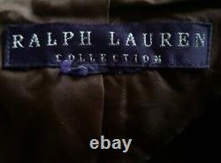 Ralph Lauren collection distressed brown leather jacket