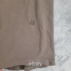 Rare Vtg 1992 Stussy Tribe Shirt Brown Faded Men Large DISTRESSED Single Stitch