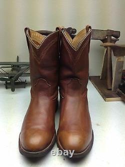 Red Wing Distressed Brown Leather Work Chore Trucker Engineer Boots Size 14 D