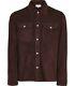 Reiss Mick Brown Suede Jacket Overshirt Medium Vintage Distressed Rrp £375