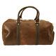 Rowallan Brown Distressed Cow Leather Driftwood Gym Style Travel Bag/holdall
