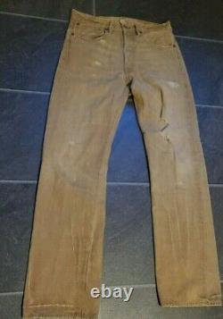 Rrl Double Rl Ralph Lauren Men's Distressed Selvedge Jeans Sz 32x32 Made In USA