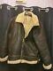 Sheepskin American Air Force Style Jacket For Male Xl Authentic Distress
