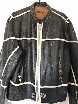 Sixty Energie Biker Style Leather Jacket EXTREMELY RARE