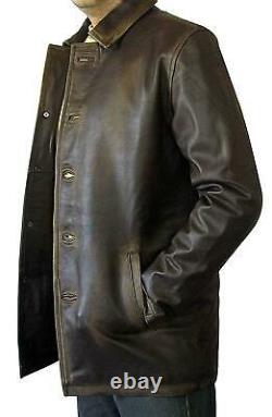 Supernatural Dean Winchester Distressed Brown Leather Jacket S M L XL XXL XXXL