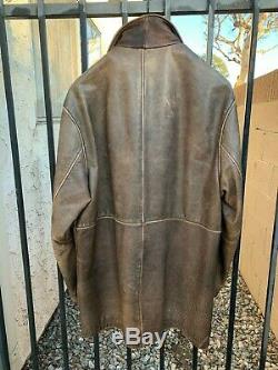 Supernatural Dean Winchester Wilsons Leather Distressed Car Coat Jacket Size M