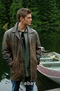 Supernatural Dean Winchester Wilsons Leather Distressed Coat Jacket