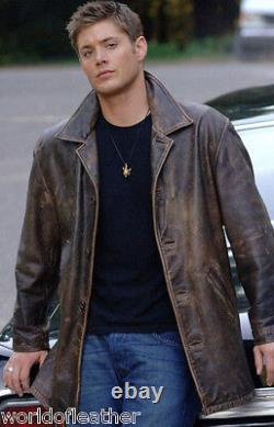 Supernatural Dean Winchester distressed leather Jacket BNWT