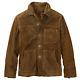 Timberland Riveted Waxed Leather Welder Distressed Vintage Trucker/ranch Jacket