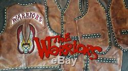 The Warriors Movie Leather Vest (Premium Lambskin Distressed Vintage Leather)