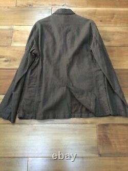 Timberland Distress Look Brown Wax Jacket Size XL