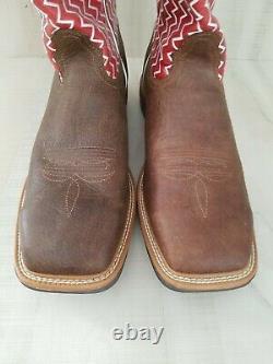 Twisted X Work Boots Mens Cowboy Steel Toe Distressed Cherry MLCS001 Size 14 EE