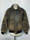 Vintage 80's Avirex Distressed A2 Leather Bomber Jacket Size Xl