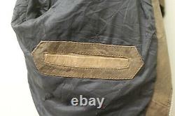 VINTAGE 80's BLL DISTRESSED BROWN LEATHER BRANDO MOTORCYCLE JACKET SIZE 42 / M